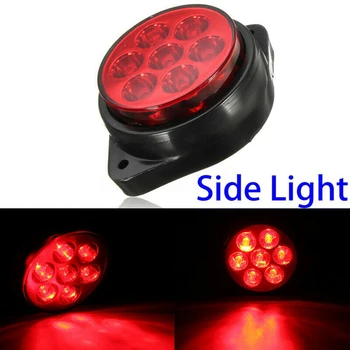 

High Quality Material Red Side Marker Light Round Marking Indicator Clearance Car Truck Trailer