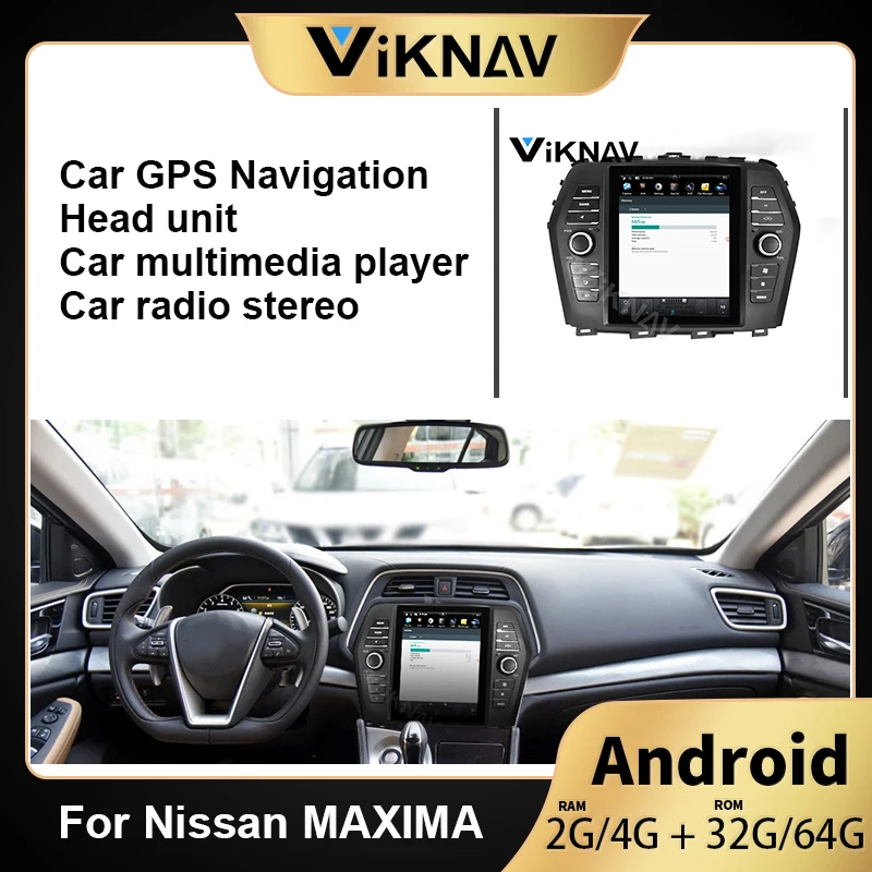 

Tesla style car radio GPS navigation multimedia player for Nissan MAXIMA 2016+ auto DVD stereo video player android 10.4 inch