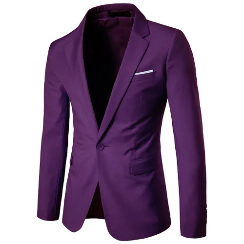 new plus size 6XL mens suits wedding groom good quality casual men Business Formal dress suits 3 peiece(jacket+pant+vest - Цвет: jacket purple