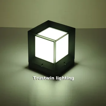 

2X Necking Chapiter Outdoor Box LED Gate Light Lamp Cube Square Above Wall Light Lamp LED Corridor Walkway Fence Gate Lamp Light