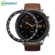 Для Xiaomi Amazfit GTR 47 мм металлический внешний край крышка ободок кольцо циферблат шкала скорости ТАХИМЕТР чехол для Amazfit GTR 47 Подарочная пленка
