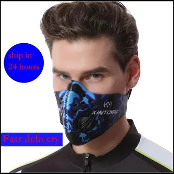 

PM2.5 Activated Carbon Mask Dust-proof Cycling Face Mask Anti Pollution Masks For Outdoor Activities Men/Women Mask Face Shield