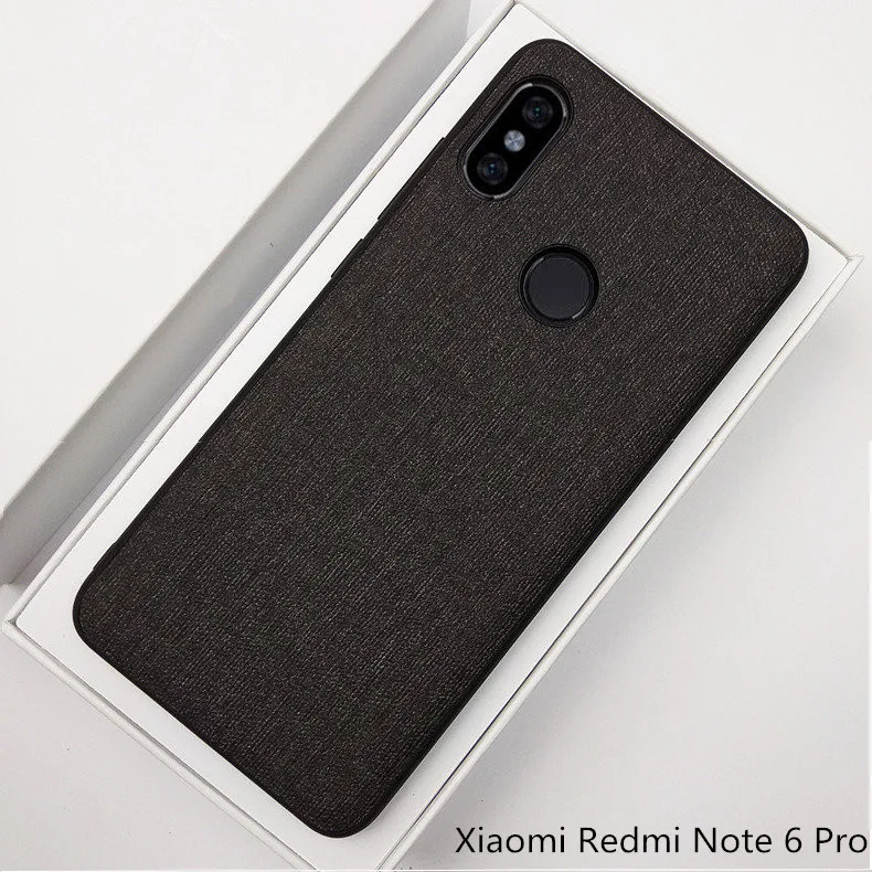 Чехол для xiaomi redmi note 6 Edition роскошный тканевый чехол из твердого поликарбоната в
