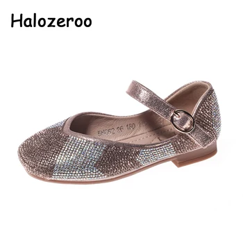 

Spring New Baby Girls Princess Shoes Kids Rhinestone Shoes Children Pink Brand Flats Fashion Shoes Sweet Soft Mary Jane 2020
