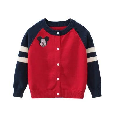 Детский осенне-зимний Кардиган с Микки Маусом для мальчиков, свитер, пальто, новинка, Детская куртка, свитер - Цвет: 2