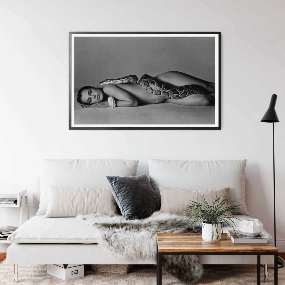 Richard Avedon Nastassja Kinski E The Serpent, 14 Giugno, 1981 Canvas Poster Home Wall Painting Decoration (Senza Cornice)