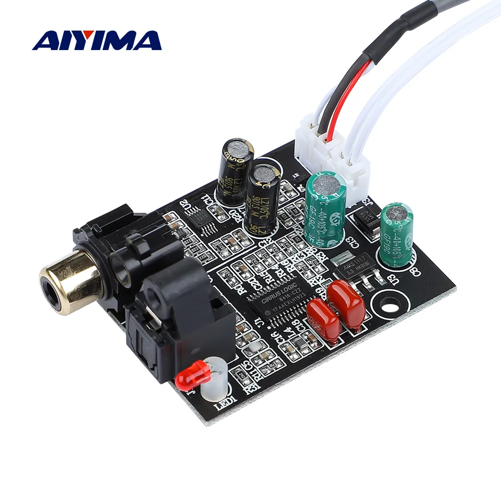 Цифровой декодер AIYIMA DAC CS8416 + CS4344 оптоволоконный коаксиальный цифровой вход