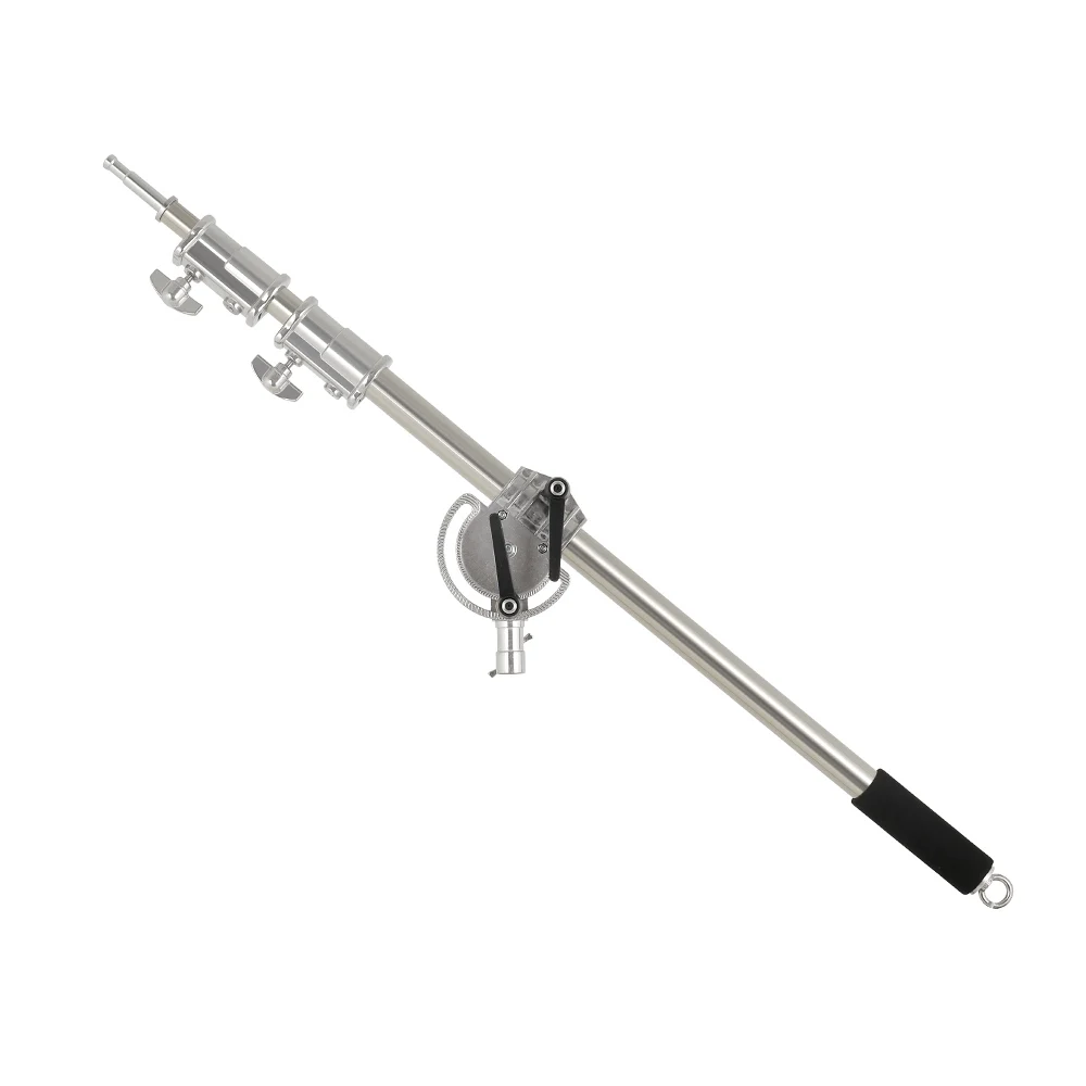 sh suporte leve com kit de aço inoxidável braço cruzado com saco de peso photo studio acessórios extensão haste telescópica