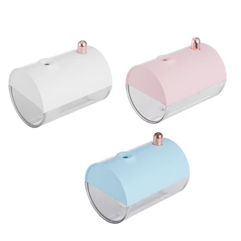 

250Ml Portable Air Humidifier LED Night Light USB Aroma Machine Boat Shape Desktop Purifier for Home Office