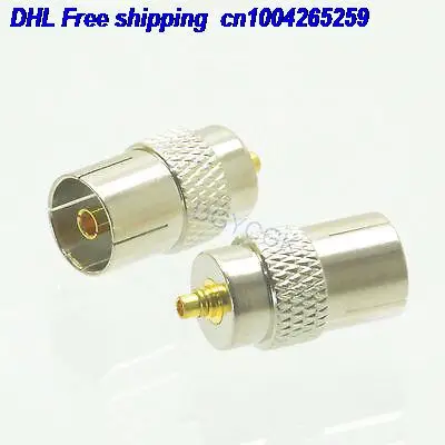 

DHL 100pcs Conversion Adapter MMCX male M to IEC TV female F RF connector for Antenna adapter connector 22cs