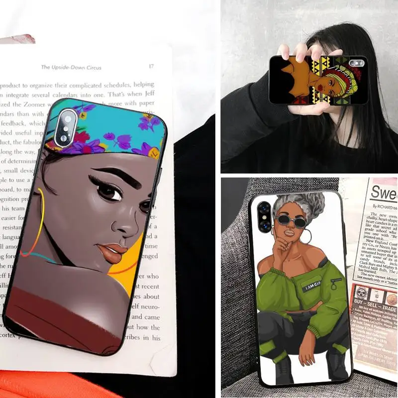 Черный красивый шикарный милый чехол для телефона IphoneX XS 11 11Pro 5 5s SE 6 6s Plus 7 8