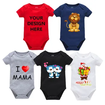 

Chritmas Custom Text Photos Baby Bodysuits Clothes Personalized Baby Jumpsuit Overalls Cute Infant Onesies Unisex Kid Clothes