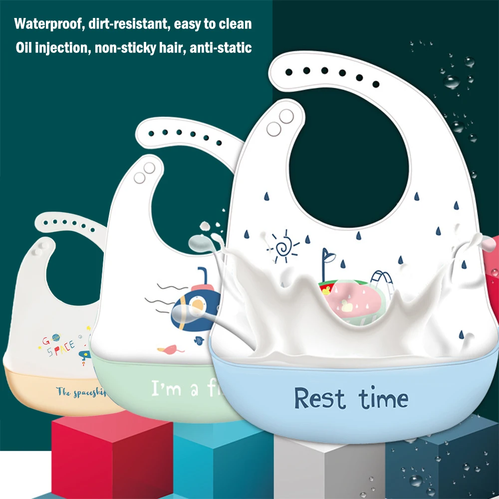 

New Adjustable Baby Animal Photo Waterproof Dripping Ssaliva Towel Edible Bibs Dropshipping Exclusive