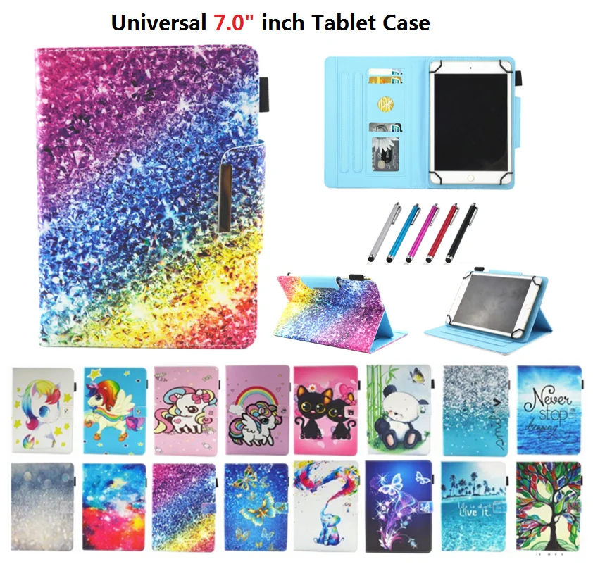 Универсальный 7 дюймов чехол для планшета Lenovo YOGA Tab E7 4 3 Essential TB-7504/7304 710/Lenovo 2 A7-30/A7-20