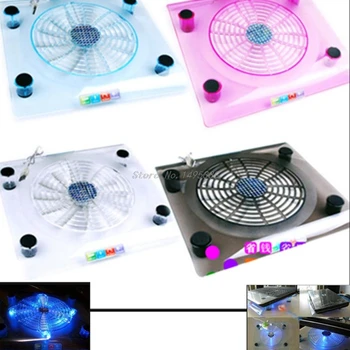 

Laptop Cooler USB Cooling Big Fan LED Light Cooler Pad Stand for 15\" PC Notebook Dropship