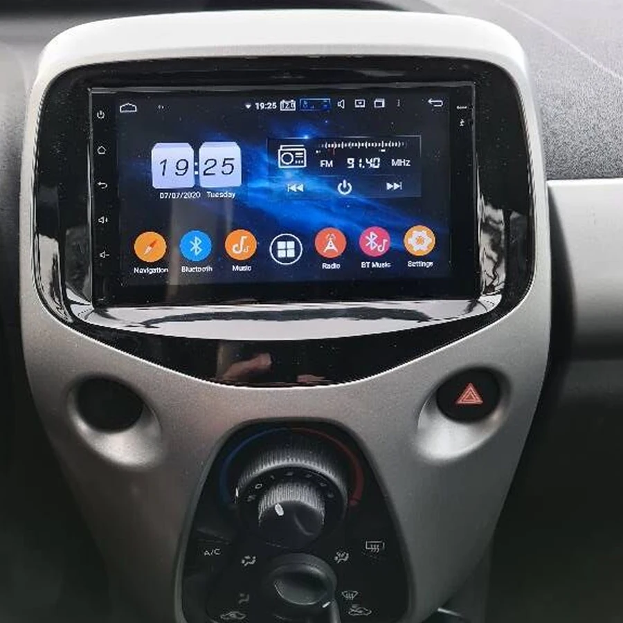 Acheter Autoradio pour Toyota Aygo Peugeot 108 citroën C1 2016-2020 2 Din  lecteur multimédia de voiture Android Auto autoradio 1 + 16GB
