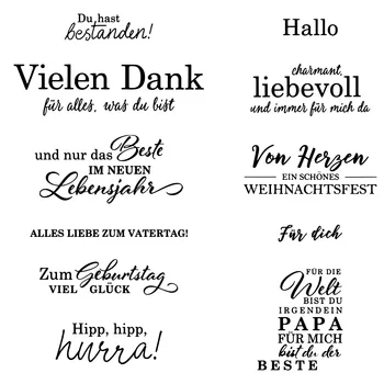 

German 2020 3D New Scrapbooking For Paper Making Birthday Embossing Frame Card Craft With clear Stamps Set