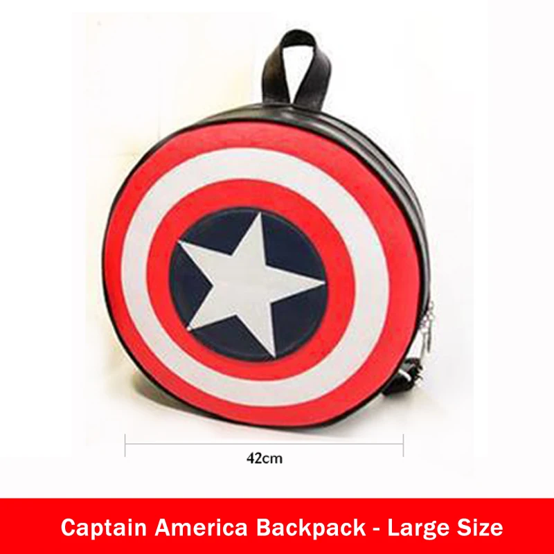 Marvels The Avengers Капитан Америка щит рюкзак, сумка студенческая сумка с круглыми концами Агенты S. H. I. E. L. D