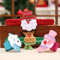2020 новогодний Рождественский браслет Санта Снеговик Олень браслет для куклы рождественские украшения ребенка браслет с блестками
