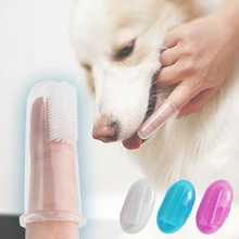 

Pet Silicone Finger Cots Soft Toothbrush Remove Tartar Bad Breath Oral Care Set Cats Toys Dogs Teeth Gloves Cleaning Brush