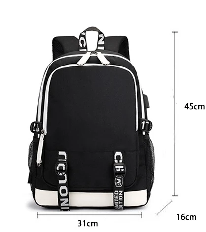 Kpop Ateez рюкзак периферийная сумка мужская и женская сумка на оба плеча Usb гарнитура линия компьютерная упаковка