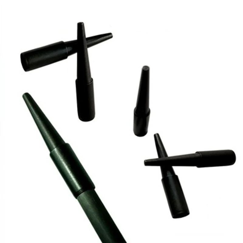 25Pcslot Practice archery arrowhead 7  7.5  8mm pointed head solid bow arrow field points sharp iron tips for hootatthetarget (1)