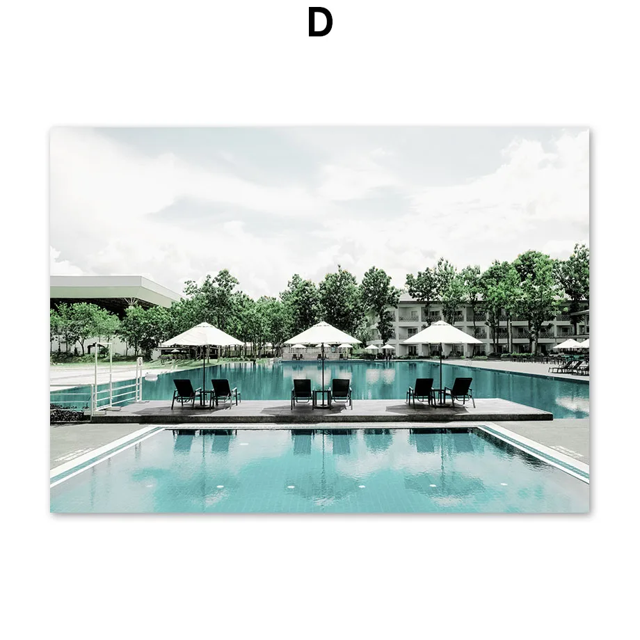 Sea-Beach-Pineapple-Girl-Swimming-Pool-Nordic-Posters-And-Prints-Wall-Art-Canvas-Painting-Wall-Pictures (6)