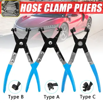 

3 Type Flat-Band Ring Spring Type Swivel Hose Clamp Pliers Tool Car Auto Water Pipe Hose Removal Tool Swivel Jaws Wrench
