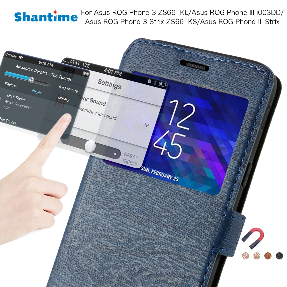 Чехол для телефона Asus ROG Phone 3 ZS661KL Strix ZS661KS чехол III i003DD View Window задняя крышка |