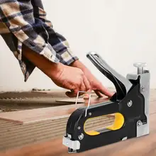 U-образный гвоздь 3-в-1 Мощный Ручной гвоздя ружье штапельного Степлер-пистолет ручной инструмент 1000 шт. Ёмкость