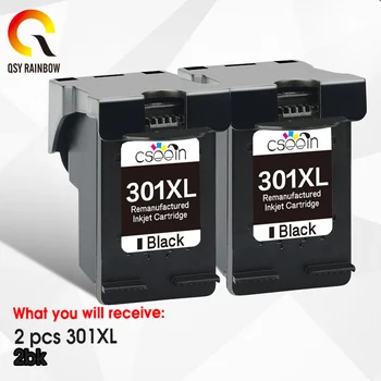 

QSYRAINBOW Refilled ink cartridge Replacement for hp301 xl for Deskjet 1000 1050 2000 2050 2510 3000 3054 printer