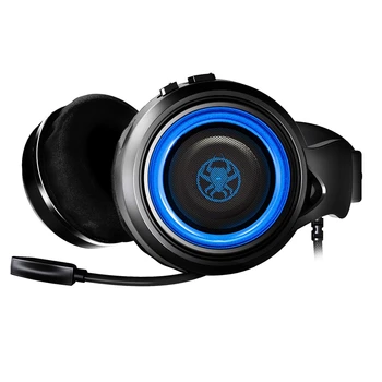 

HFES PLEXTONE G600 Wired Headset, Head-Mounted Stereo with Noise Reduction Microphone USB Computer Gaming Headset(Black + Blue)