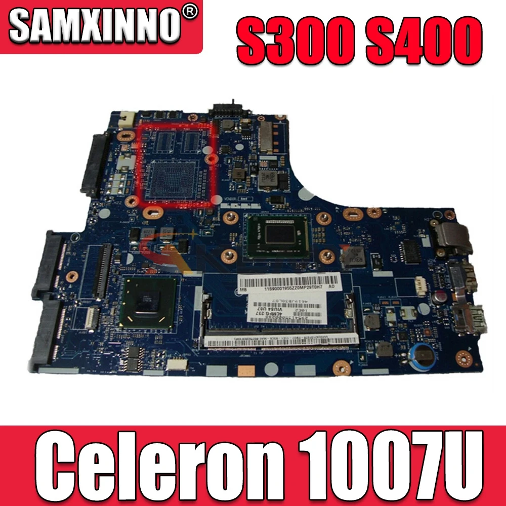 Akemy VIUS3 VIUS4 LA-8951P For lenovo Ideapad S300 S400 laptop motherboard SLJ8C SR109 Celeron 1007U | Компьютеры и офис