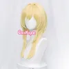 Genshin Impact Traveler Cosplay Aether Lumine Blond Wig Cosplay Anime Wigs Heat Resistant Synthetic Wigs Halloween for Girls ► Photo 3/6