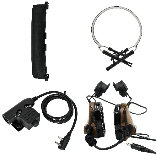TAC-SKY COMTAC III шлем кронштейн силиконовые наушники и домофон PTT U94 PTT с тактическая гарнитура Замена оголовье CB