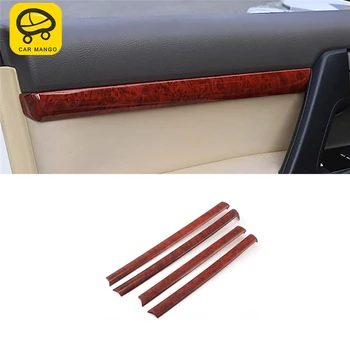

CARMANGO Car Styling Inner Door Window Cover Trim Frame Sticker Interior Accessories for Toyota Land Cruiser 200 2016-2018