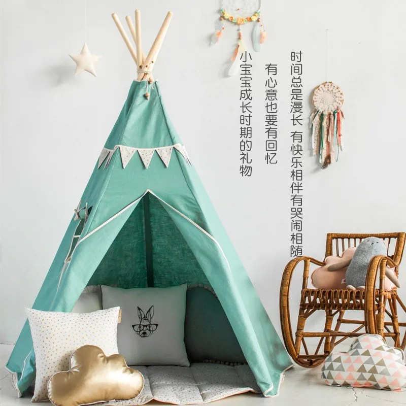 

INS CHILDREN'S Room Tent Boy Baby Girls Princess Toy House Northern European-Style Indian Game Cabin Indoor