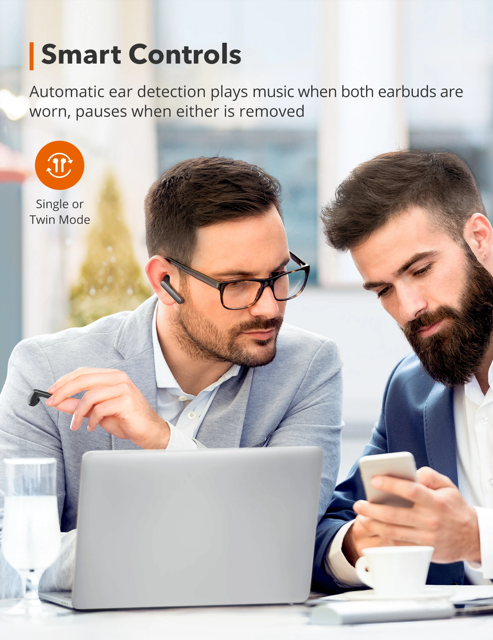 TaoTronics True Wireless Earbuds SoundLiberty 88 description image 4