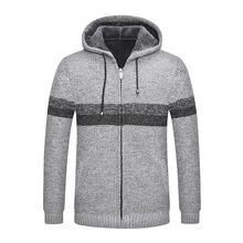 Thick Brand Cardigan Autumn clothes Sweaters Men Fashion Winter Male Striped Warm Coats Homme Sweaters Casual Slim Windproof New