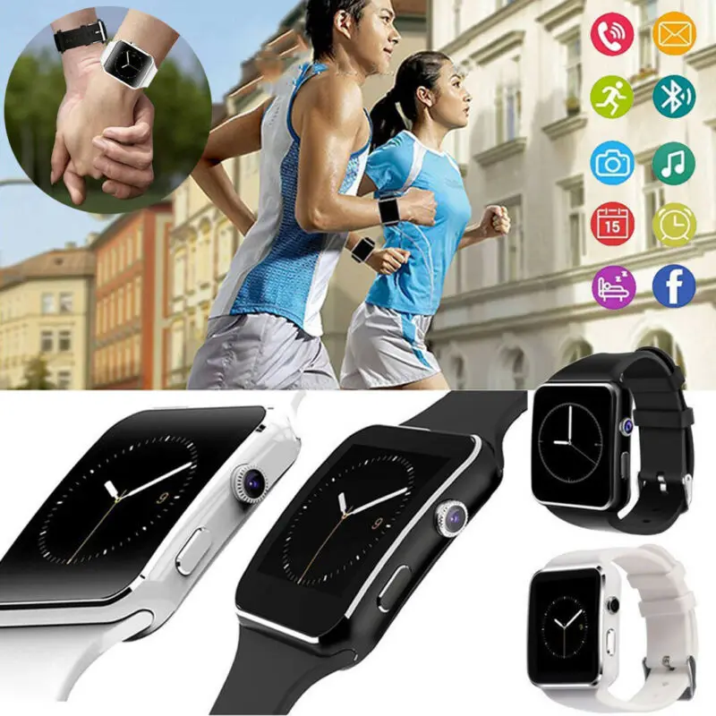 X6 Bluetooth Смарт часы браслет SIM TF карта с камерой IOS SmartWatch вызов браслет часы для телефона Android сенсорный экран