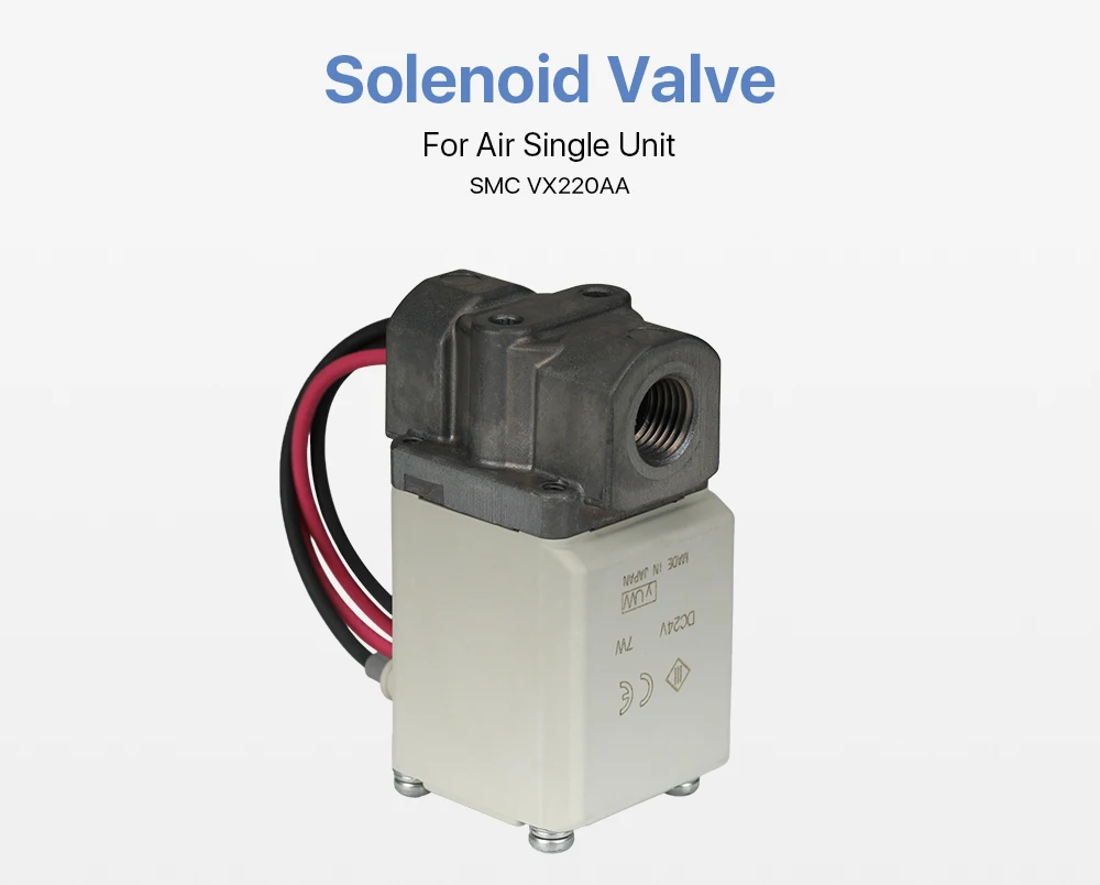 Cloudray-Magnetventil SMC VX220AA 24 V 220 V 1/4 Zoll BSP Direktes 2-Pfosten-Magnetventil für Luft-Einzeleinheit-Laserschneidmaschine – Detail 1
