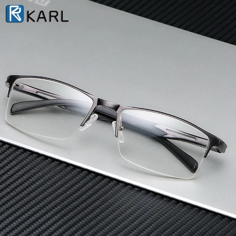 

Men Myopia Anti Blue Light Blocking Eyeglasses Frame Prescription Eyeglasses Aluminum Frame Optical Computer Glasses Frame