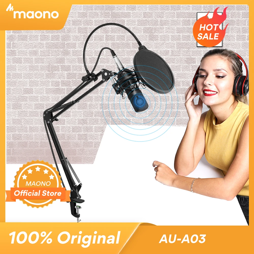 MAONO AU-A03 Professional Studio Microphone Kit