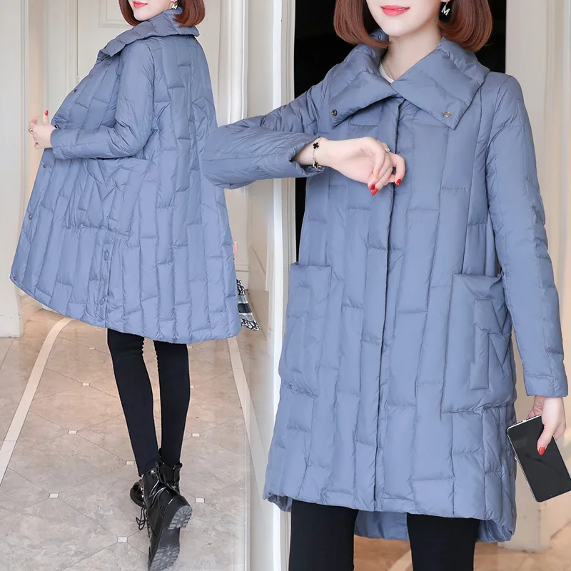 

2019 New Style down Jacket Cotton-padded Clothes Women's Mid-length Loose-Fit a Generation of Fat Thick Korean-style Fashion WOM