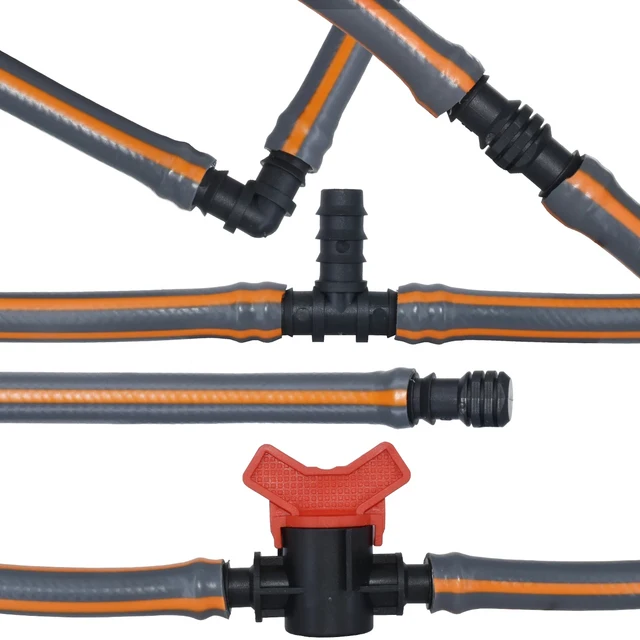 Kesla 10Db 16 Mm -Es Barb Póló Könyökcsatlakozó Végdugó Mikro Öntözéshez 1/2 ' Pe Cső Tömlő Mikrokelső Illeszkedő Kerti Öntözés - Image 5