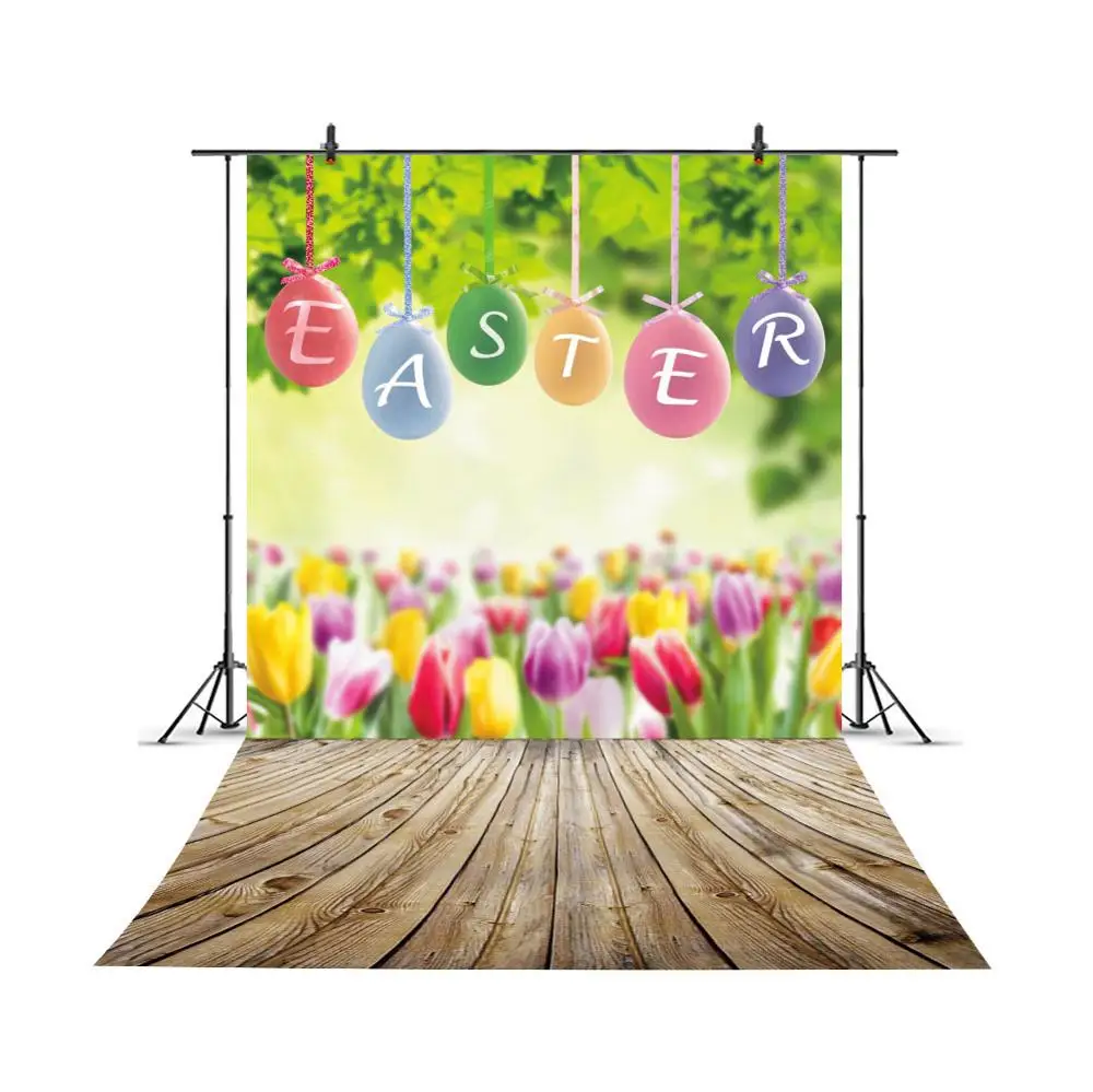 

Yeele Photophone For Photo Session Easter Day Eggs Wood Planks Backdrops Baby Show Spring Photographic Backgrounds Photo Studio