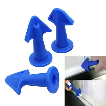 

3Pcs Rubber Glue Nozzle Scraper Caulking Grouting Sealant Finishing Clean Remover Tool Caulk Sealant Scraper #213
