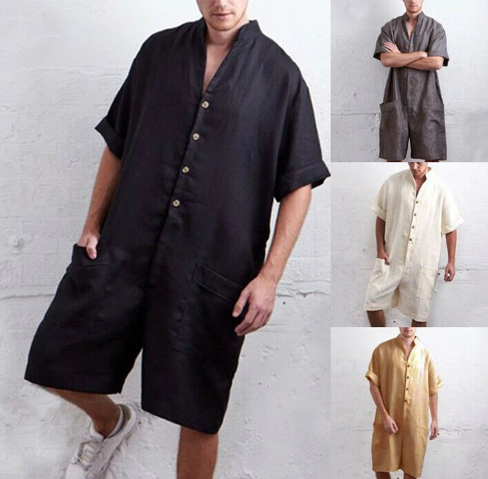 mens linen jumpsuit