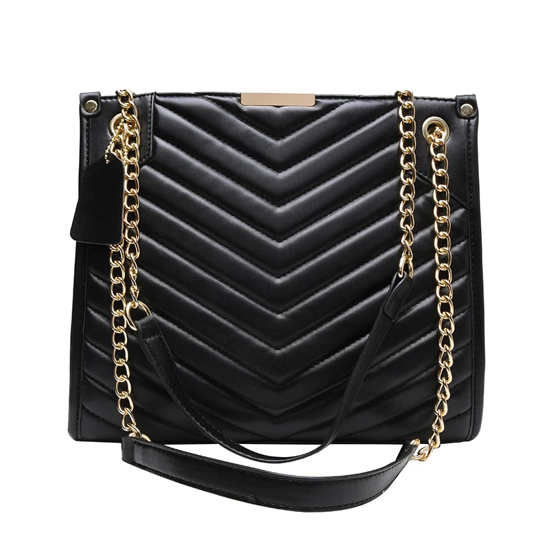 Luxury Brand Handbag 2020 Fashion New High Quality PU Leather Women's Large Tote bag Chain Shoulder Messenger Bags Sac | Багаж и сумки