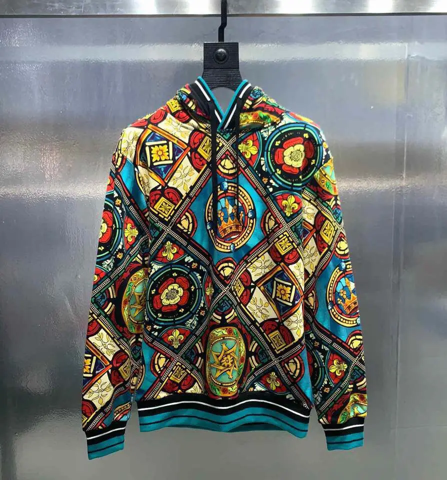 

AH09103 Fashion Men's Hoodies & Sweatshirts 2019 Runway Luxury famous Brand European Design party style Men's Clothing